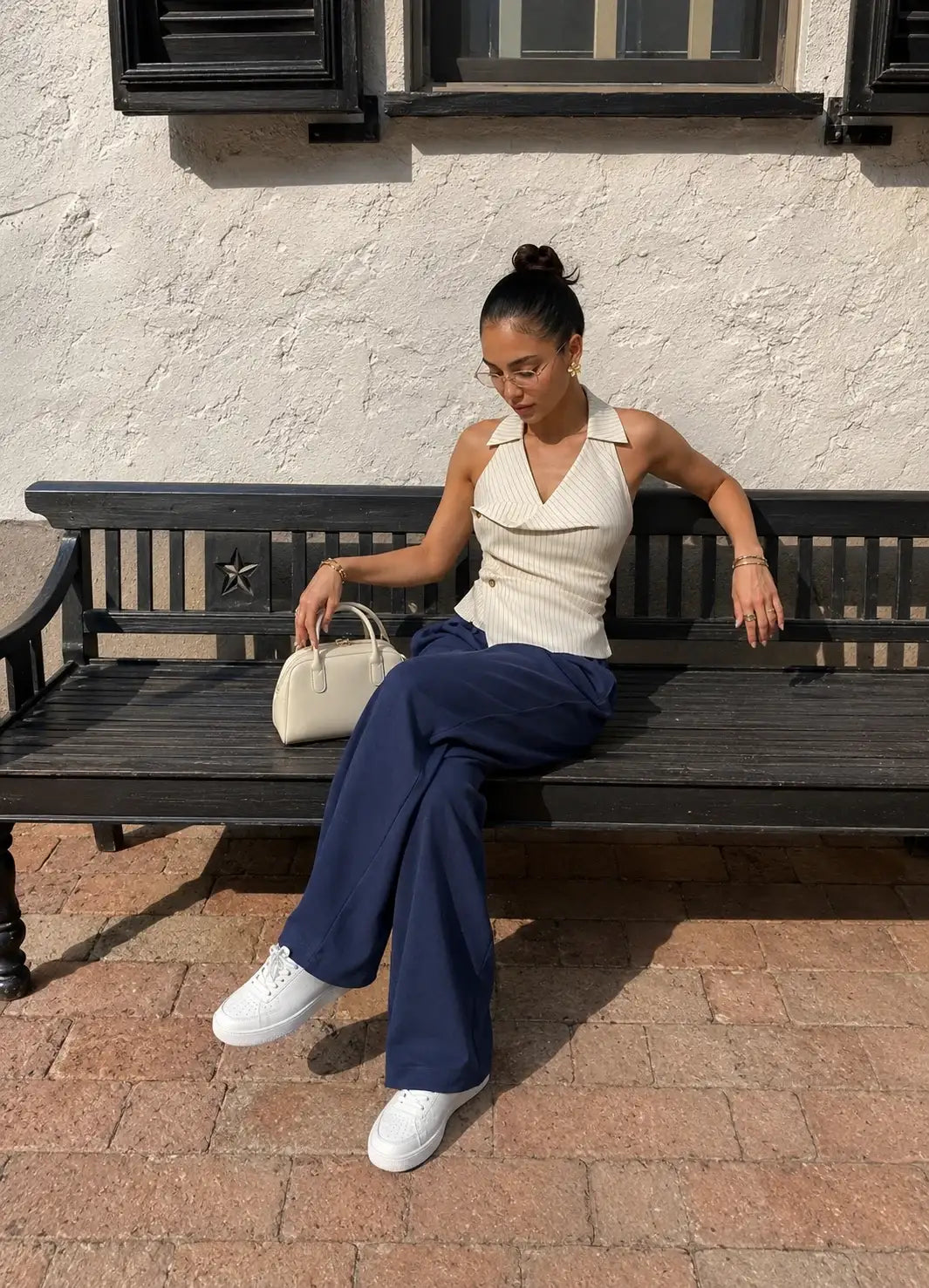 LT1K Front-Seam Wide-Leg Trouser.(Perfect For All Season)