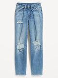 OLD NAVY Denim Blue High-Waist Mom Jeans
