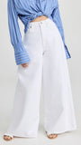 MANGO Pure White Palazzo Jeans