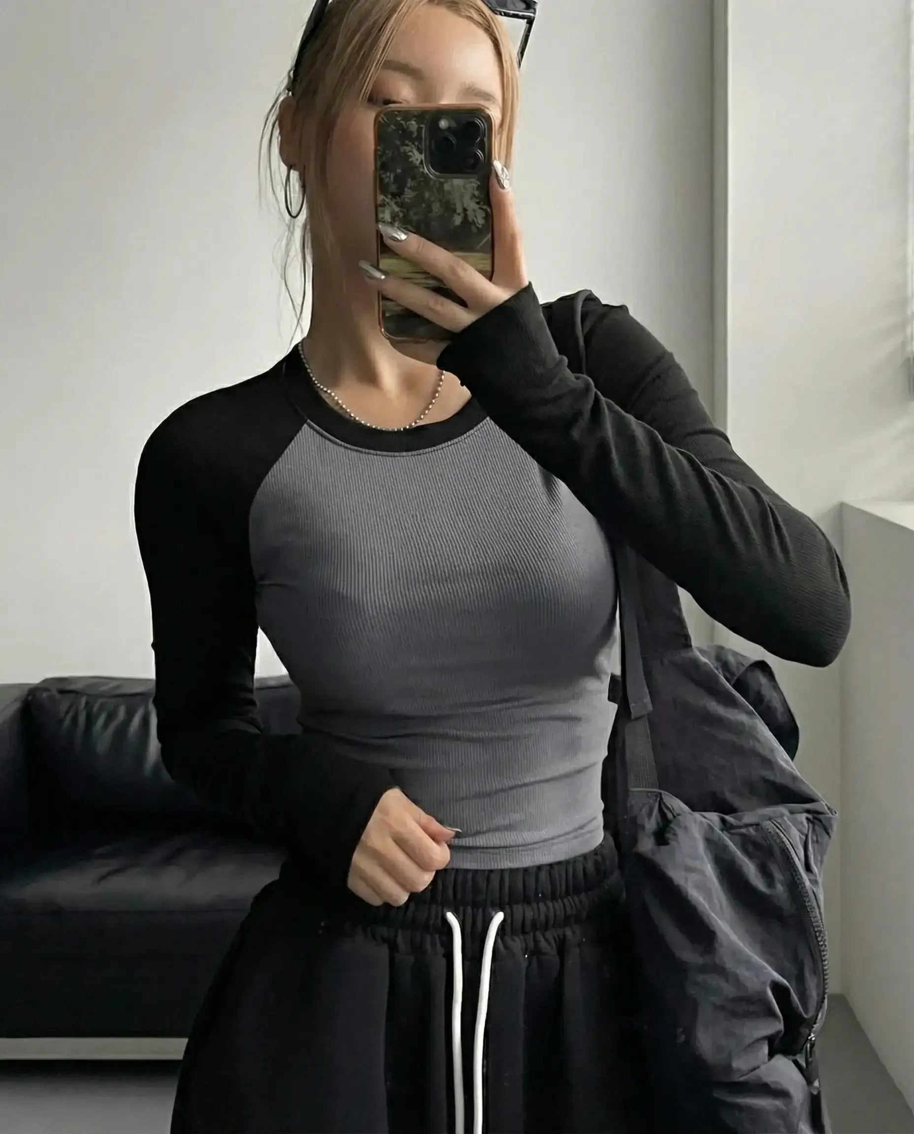 LT1K Essential Full-Sleeves Raglan Slim Top.(Perfect For All Season)