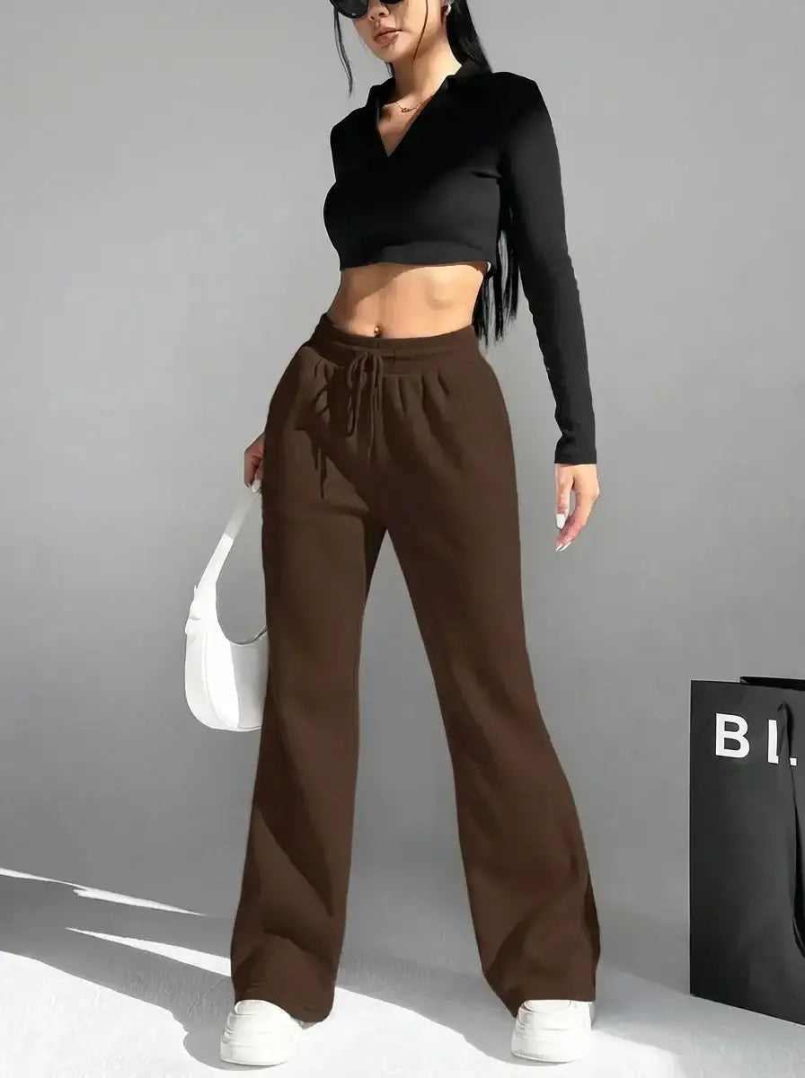 LT1K Brown Flare Trouser.(Perfect For All Season)