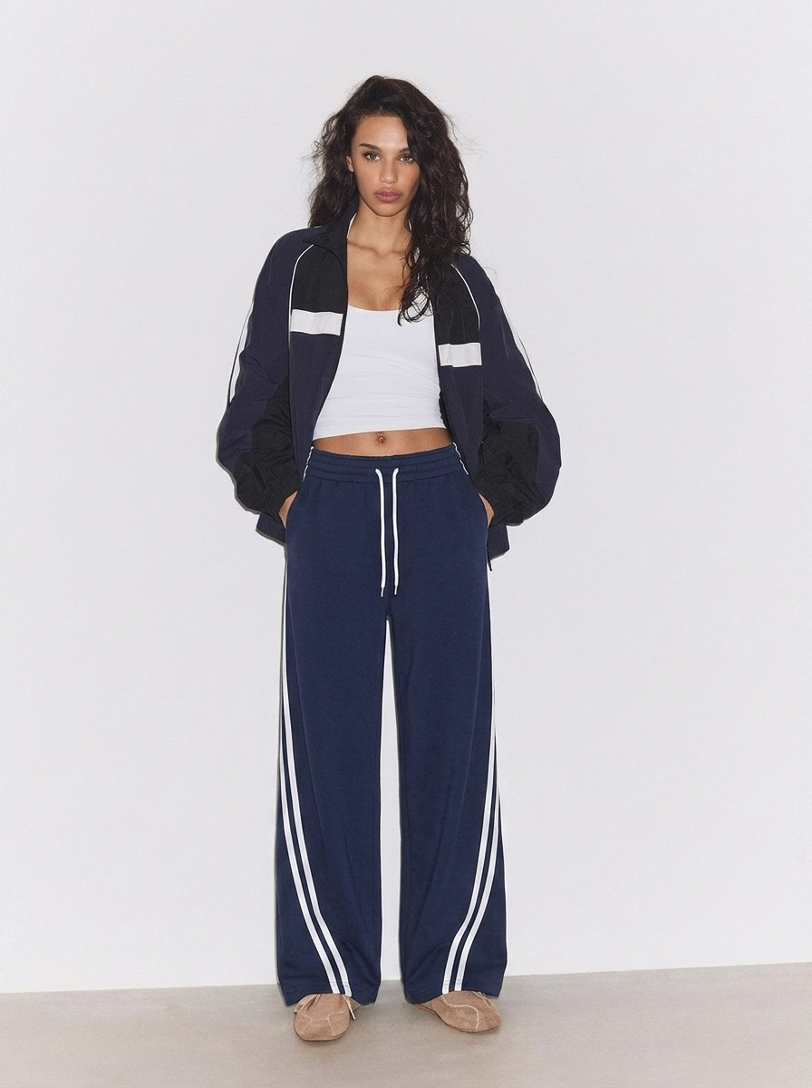 LT1K Double Overlap Wide Leg Trosuers. (Perfect For All Season).