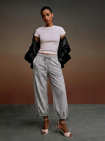 LT1K Double Piping Capri Trouser With Stopper.(Perfect For All Season).