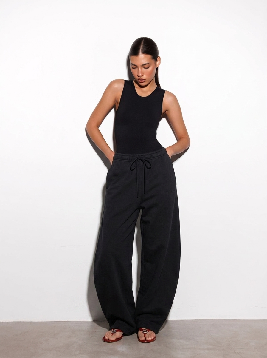 LT1K Barrel High-Waist Trosuers. (Perfect For All Season).