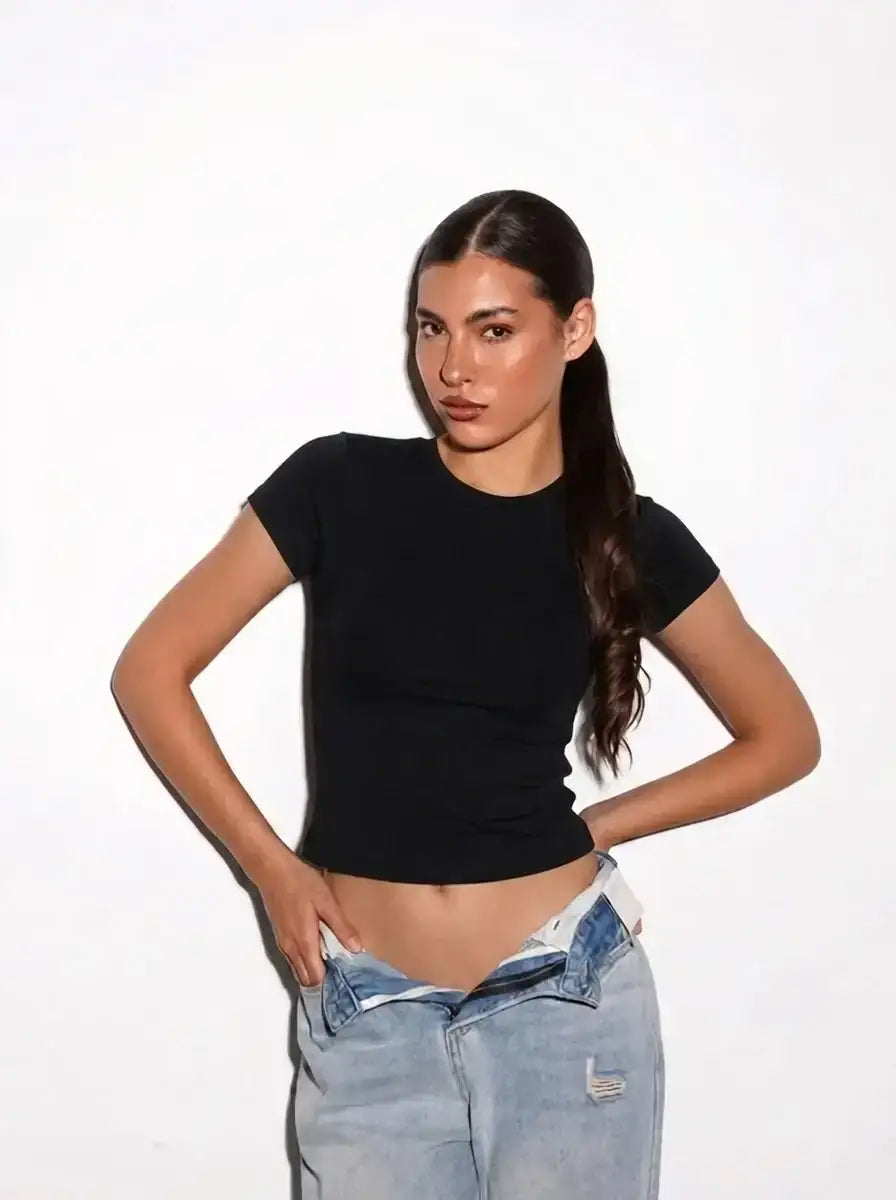 LT1K Crop Slim T-Shirt