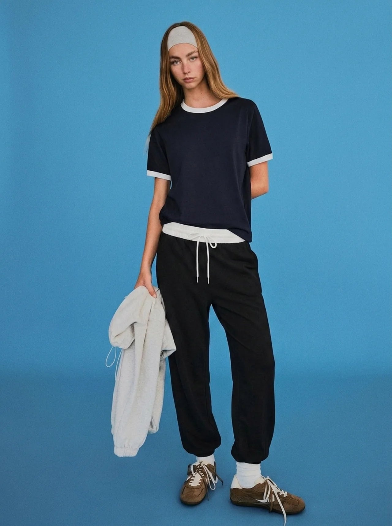 LT1K Contrast Waist Baggy Trouser. (Perfect For All Season).