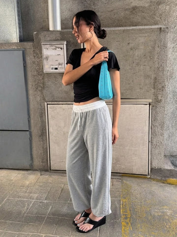 LT1K Contrast Waist Baggy Trouser. (Perfect For All Season).