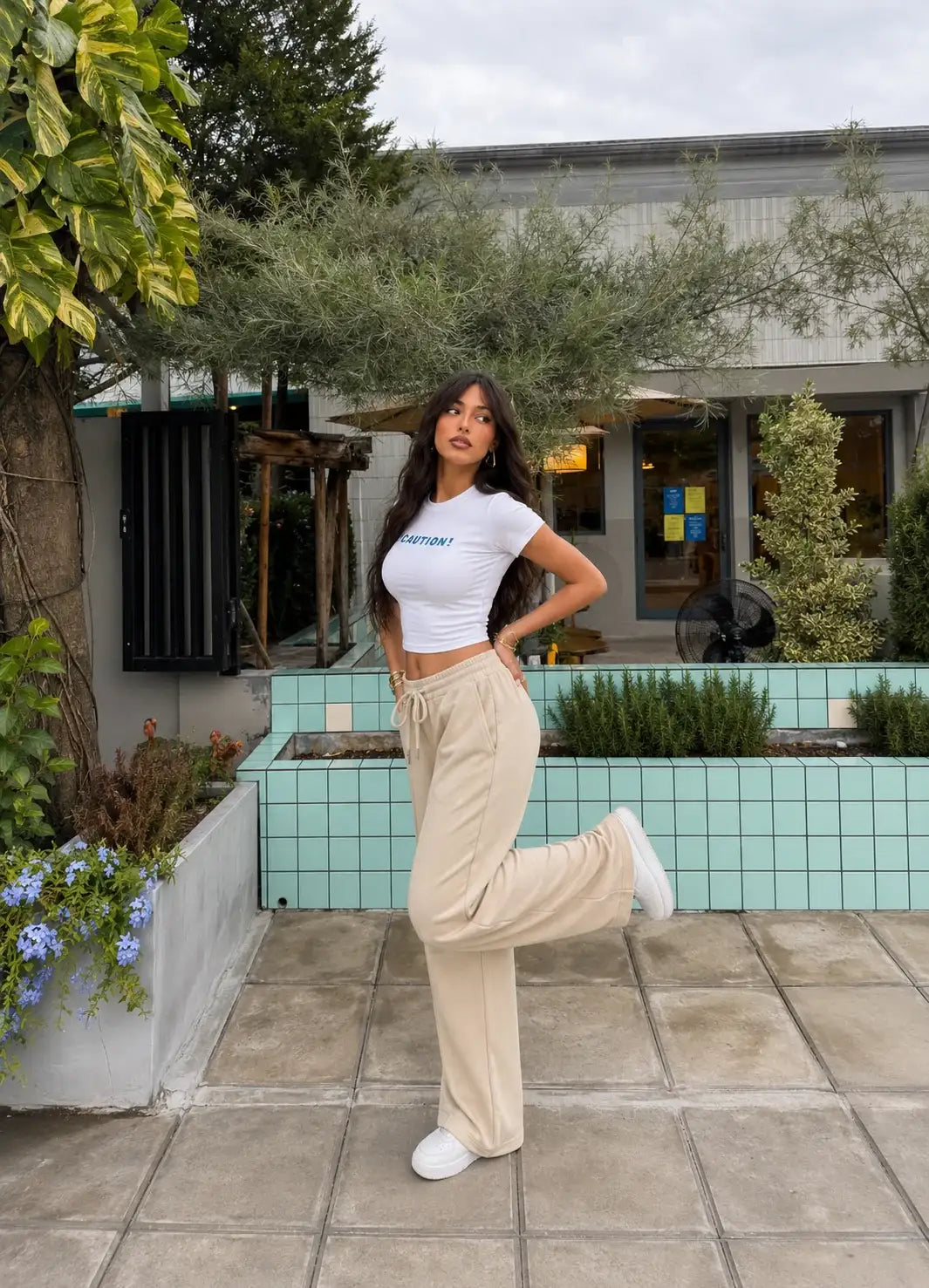 LT1K Front-Seam Wide-Leg Trouser.(Perfect For All Season)