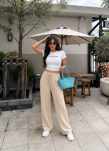 LT1K Front-Seam Wide-Leg Trouser.(Perfect For All Season)