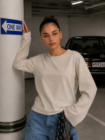 LT1K Super Wide Sleeve Oversize Top.(Perfect For All Season)
